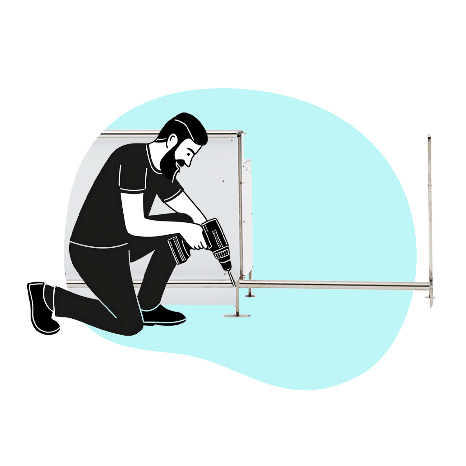 Gif: Eventright bars are assembled in minutes