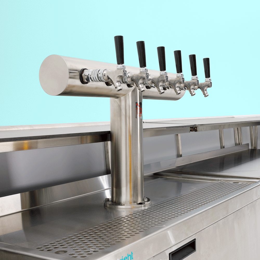 Gif: Pour any beverage you like from Eventright's portable bars including espresso martinis, cocktails, beer.